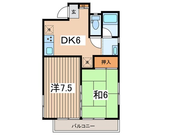 ますみマンションの物件間取画像